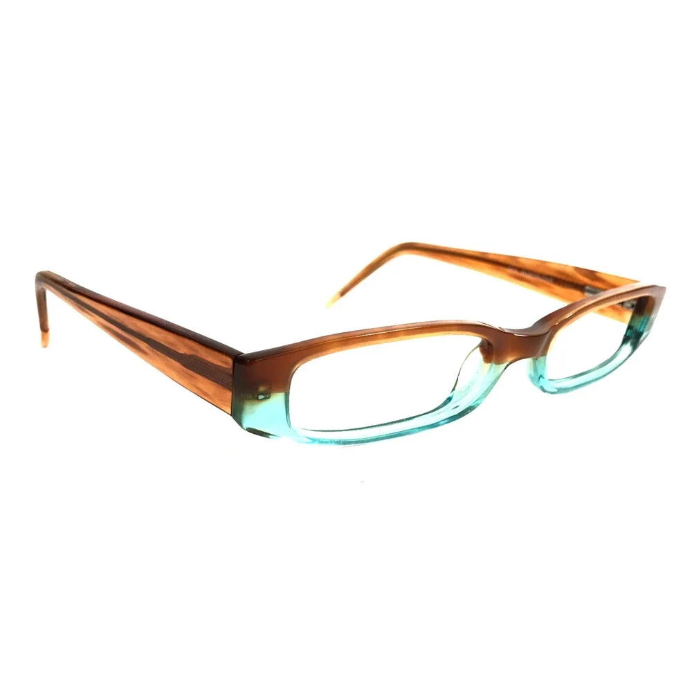 Etnia Barcelona Eyeglasses Frames 519-Q003 Transparent Brown Blue 52-18-140
